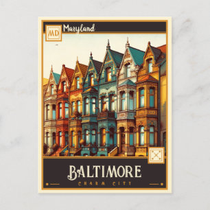 Baltimore, Maryland    Vintage Postkarte