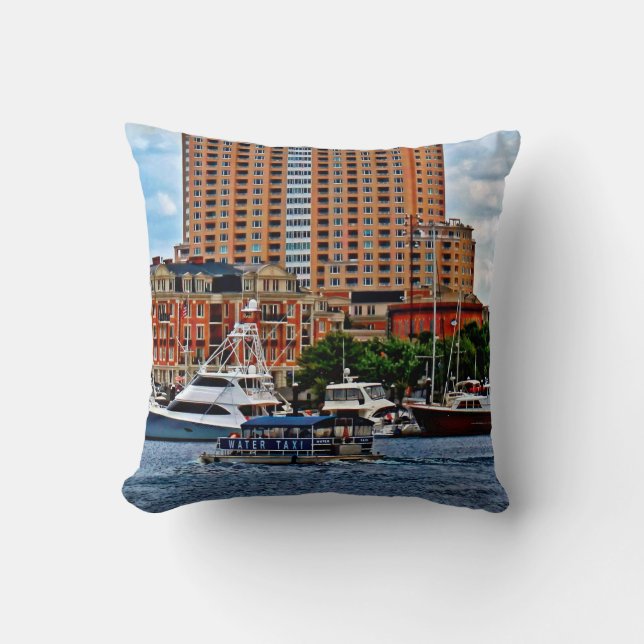 Baltimore MD - Inner Harbour Water Taxi Kissen (Vorderseite)