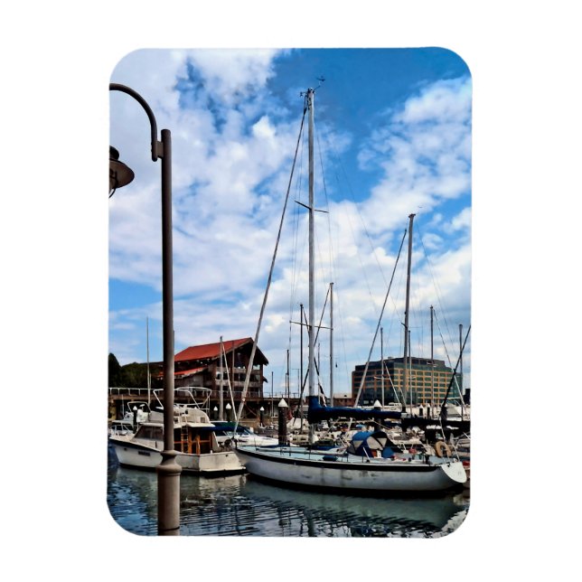 Baltimore MD - Marina in der Nähe von Fells Point Magnet (Vertikal)