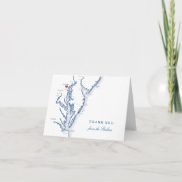 Baltimore MD Wedding Navy Blaue Karte personalisie