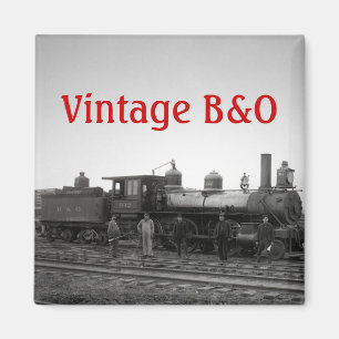 Baltimore & Ohio Railroad Motor # 932 - Vintag Magnet