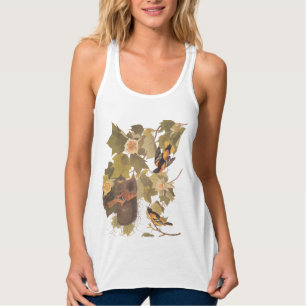 Baltimore Oriole Audubon Bird Familie mit Nest Tank Top