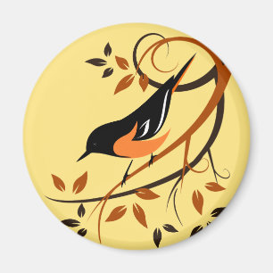 Baltimore Oriole Bird Magnet