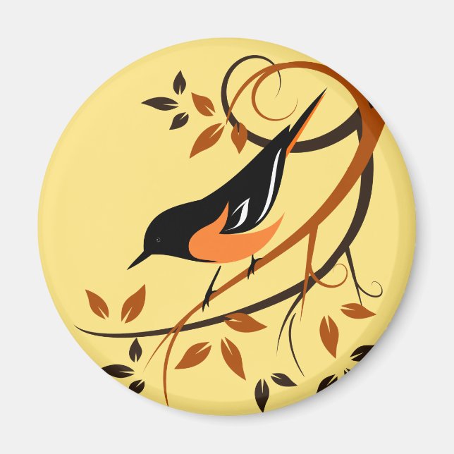 Baltimore Oriole Bird Magnet (Vorne)