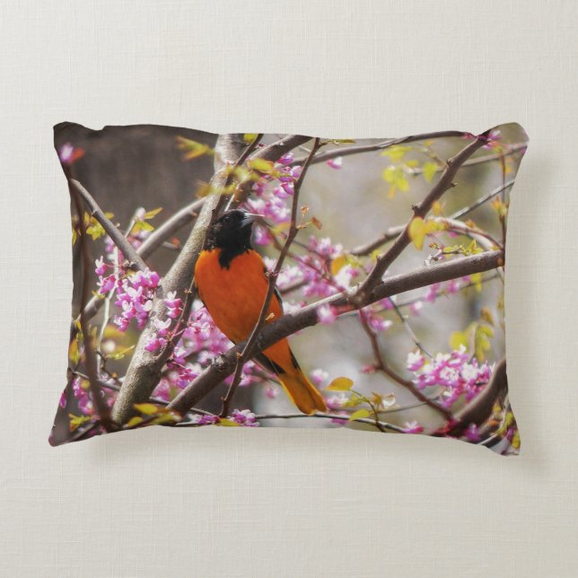 Baltimore Oriole Dekokissen (Rückseite)