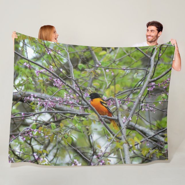 Baltimore Oriole Fleecedecke (Beispiel)