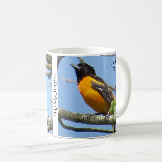Baltimore Oriole Kaffee Tasse von BirdingCollectib (VorderseiteRechts)