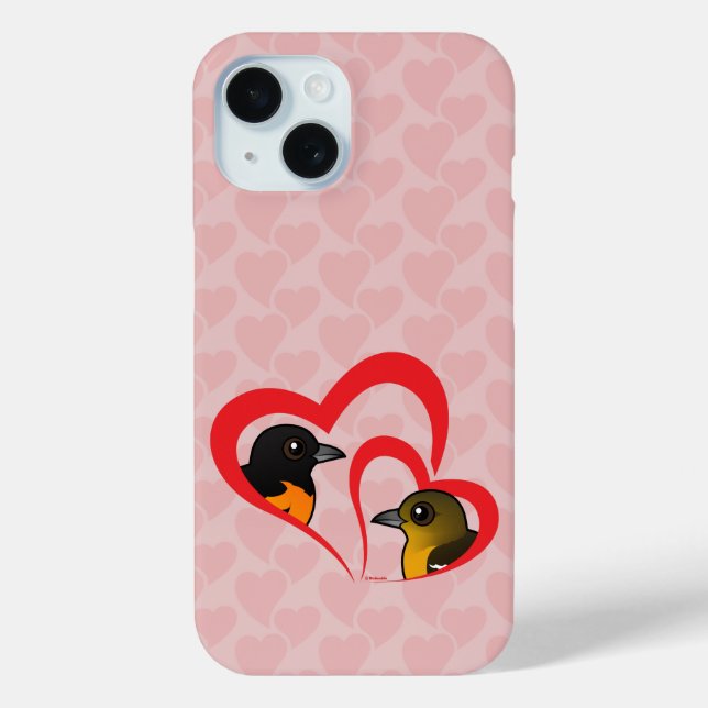 Baltimore Oriole Liebe Case-Mate iPhone Hülle (Rückseite)