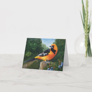 Baltimore Oriole Note Card Dankeskarte