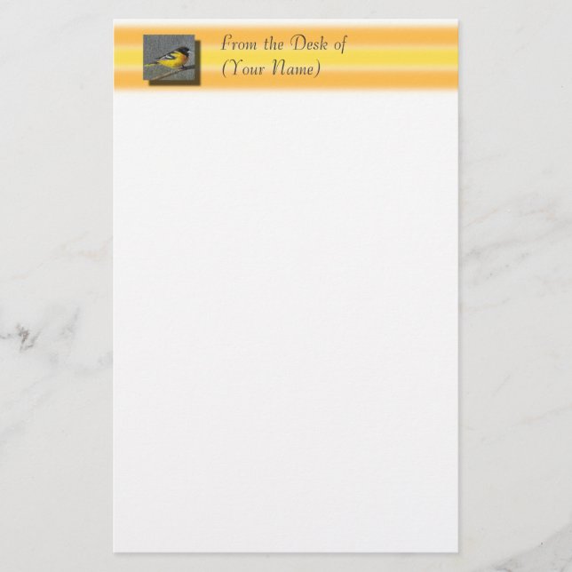 Baltimore Oriole stationär - vom Schreibtisch von… Briefpapier (Vorderseite)