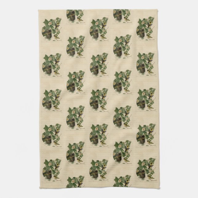 Baltimore Oriole - von Audubons Vögeln Amerikas Geschirrtuch (Vertikal)