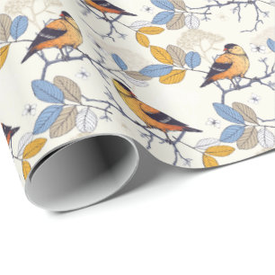 Baltimore Orioles auf Zweigen Geschenkpapier