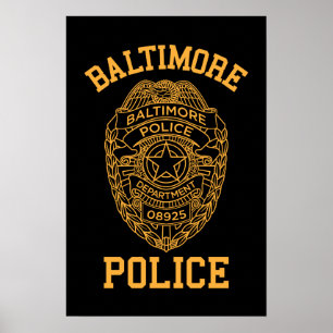 Baltimore-Polizeimaryland-Detektiv Poster