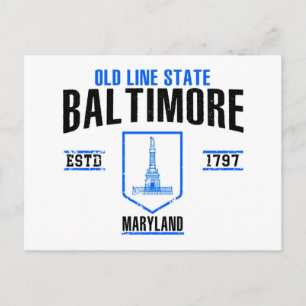 Baltimore Postkarte