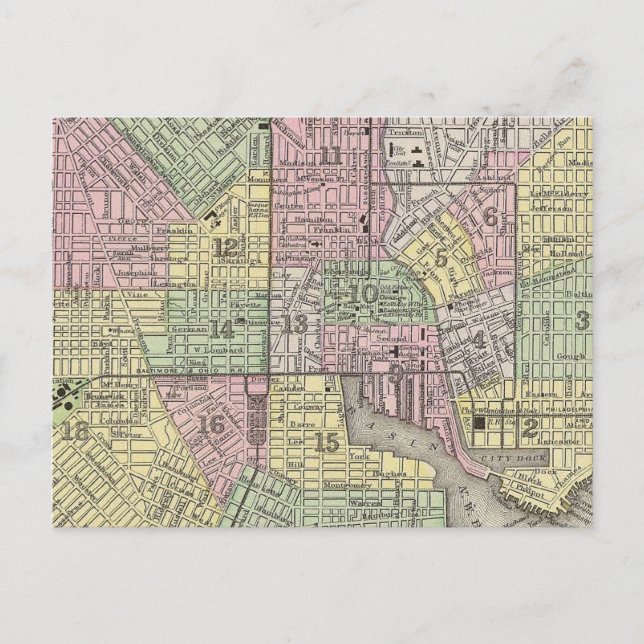 Baltimore Postkarte (Vorderseite)