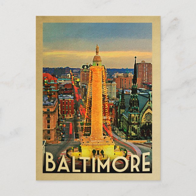 Baltimore Postkarte (Vorderseite)