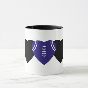 Baltimore Ravens Football Herzdesign Tasse