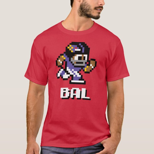 Baltimore Ravens Tecmo Super Bowl Player T-Shirt (Vorderseite)