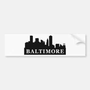 Baltimore-Skyline Autoaufkleber