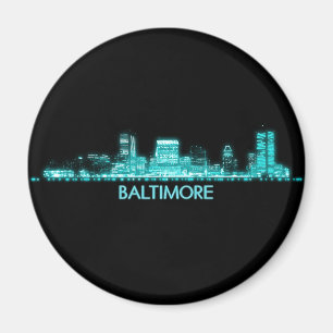 Baltimore Skyline Magnet