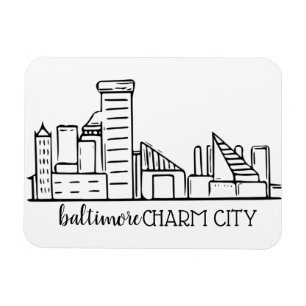 Baltimore Skyline Magnet