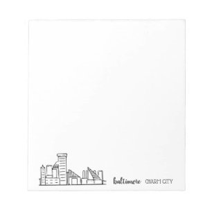 Baltimore Skyline Notizblock