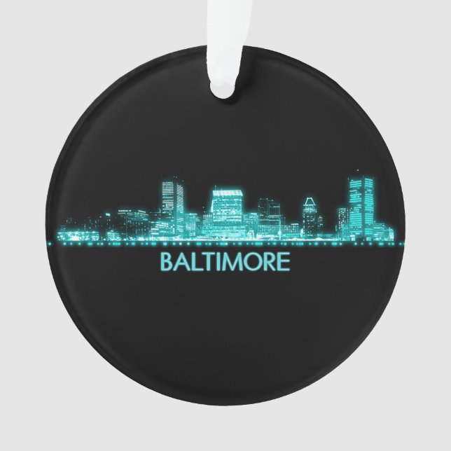 Baltimore Skyline Ornament (Vorderseite)