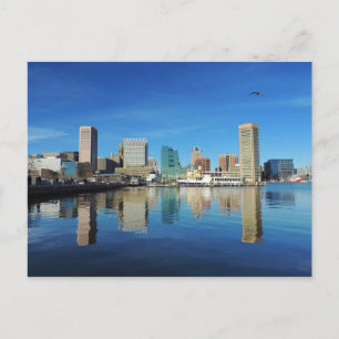 Baltimore Skyline Postkarte