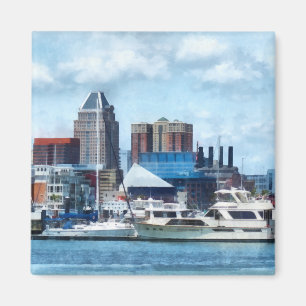 Baltimore Skyline und Hafen Magnet