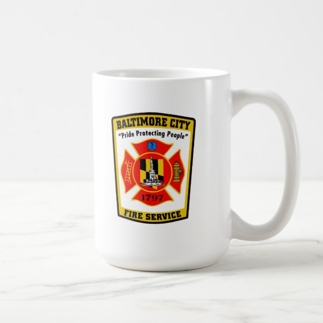 Baltimore-Stadt-Feuerwehr-Tasse Tasse (Rechts)