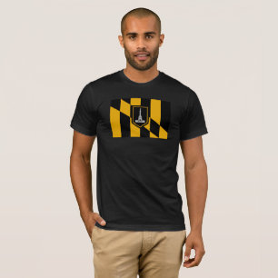 Baltimore-Stadt-offizielles Flaggen-T-Shirt T-Shirt