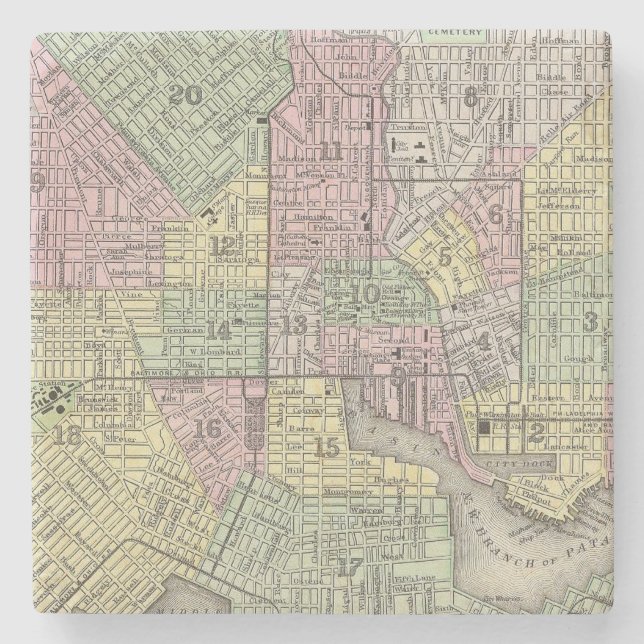 Baltimore Steinuntersetzer (Vorderseite)