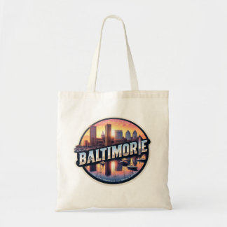 Baltimore Strong: Inner Harbor Sunset-Tasche Tragetasche
