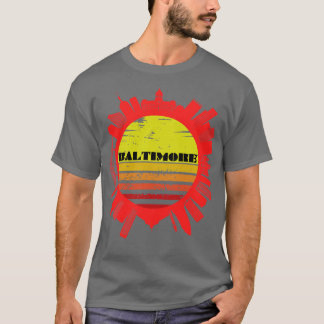BALTIMORE SUN RISE CITY DESIGN - Hemd T-Shirt