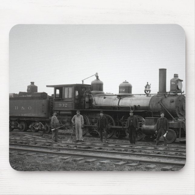Baltimore u. Ohio (B&O) Eisenbahn-Motor 932 Mousepad (Vorne)