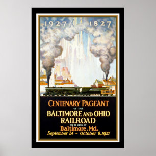 Baltimore und Ohio Bahn Centenary Pageant Poster