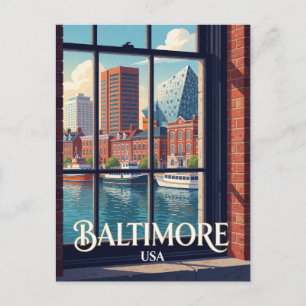 Baltimore USA Chesapeake Waterfront Stadt Postkarte