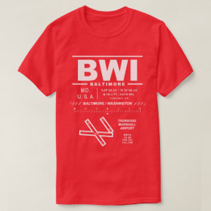 Baltimore/Washington Int'l Airport BWI Tee Shirt:
