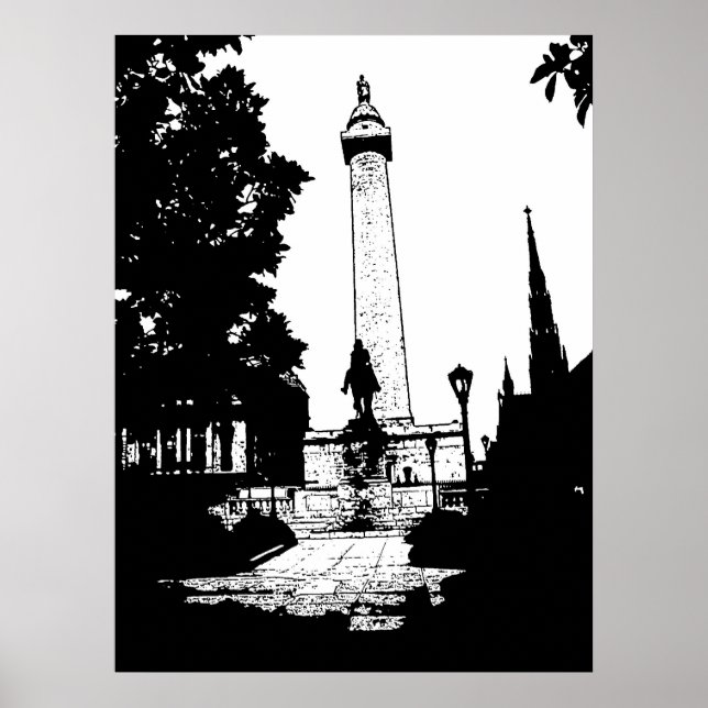Baltimore Washington Monument Poster (Vorne)