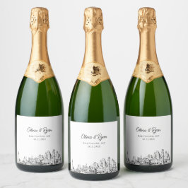 Baltimore Wedding Champagne Label