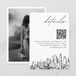 Baltimore Wedding Modern Details QR Code Klein Begleitkarte