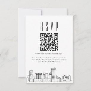 Baltimore Wedding QR Code UAWG RSVP Karte