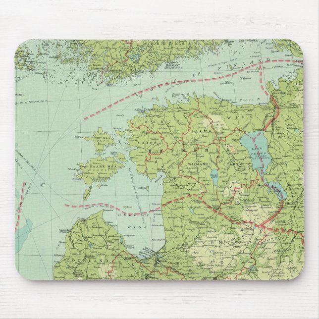 Baltische Staaten und Ostpreußen Mousepad (Vorne)
