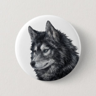 Balto Dog Button