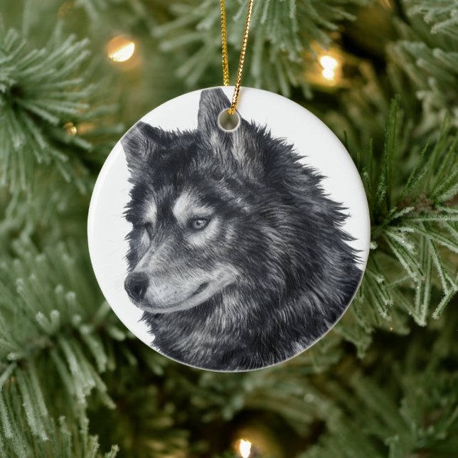 Balto Dog Keramik Ornament (Baum)