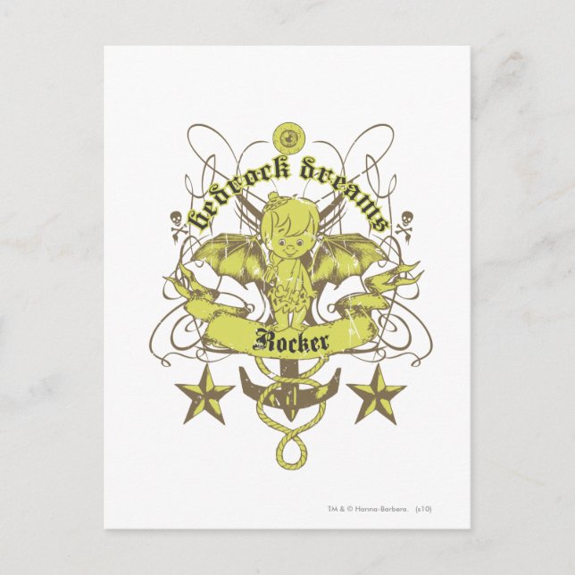 Bam Bam Bedrock Dreams Postkarte (Vorderseite)