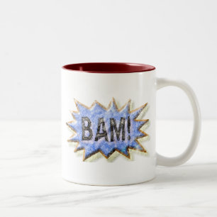 Bam! Beunruhigte Blick Emeril Schürze Zweifarbige Tasse