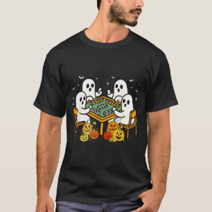 Bam Boo Halloween-Geist Mahjong Lustiges Kostüm Sp T-Shirt