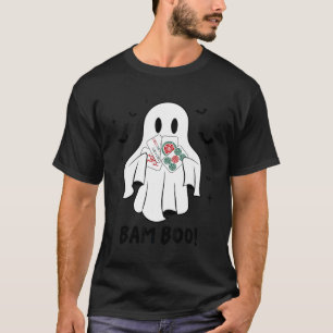 Bam Boo Halloween-Geist Mahjong Lustiges Kostüm Sp T-Shirt
