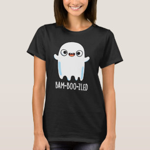 Bam-boo-zled Funny Halloween Ghost Pun Dark BG T-Shirt